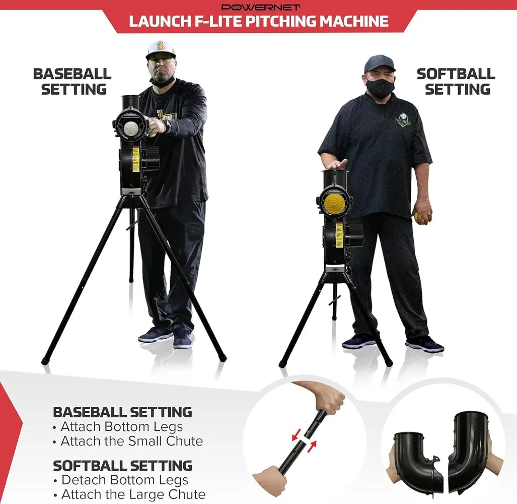 Variable Speed Baseball and Softball Pitching Machine