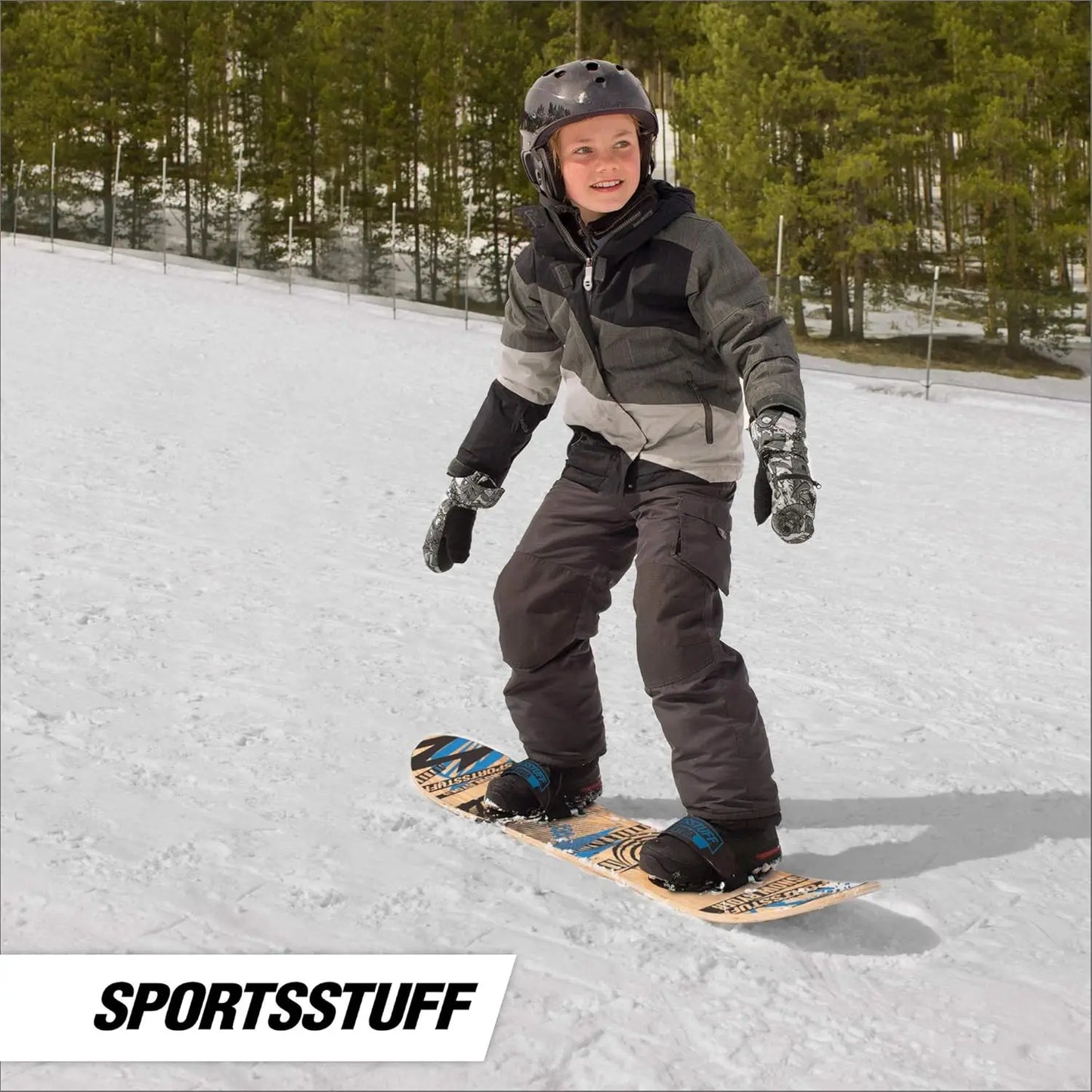 Beginner Kids Wood Snowboard