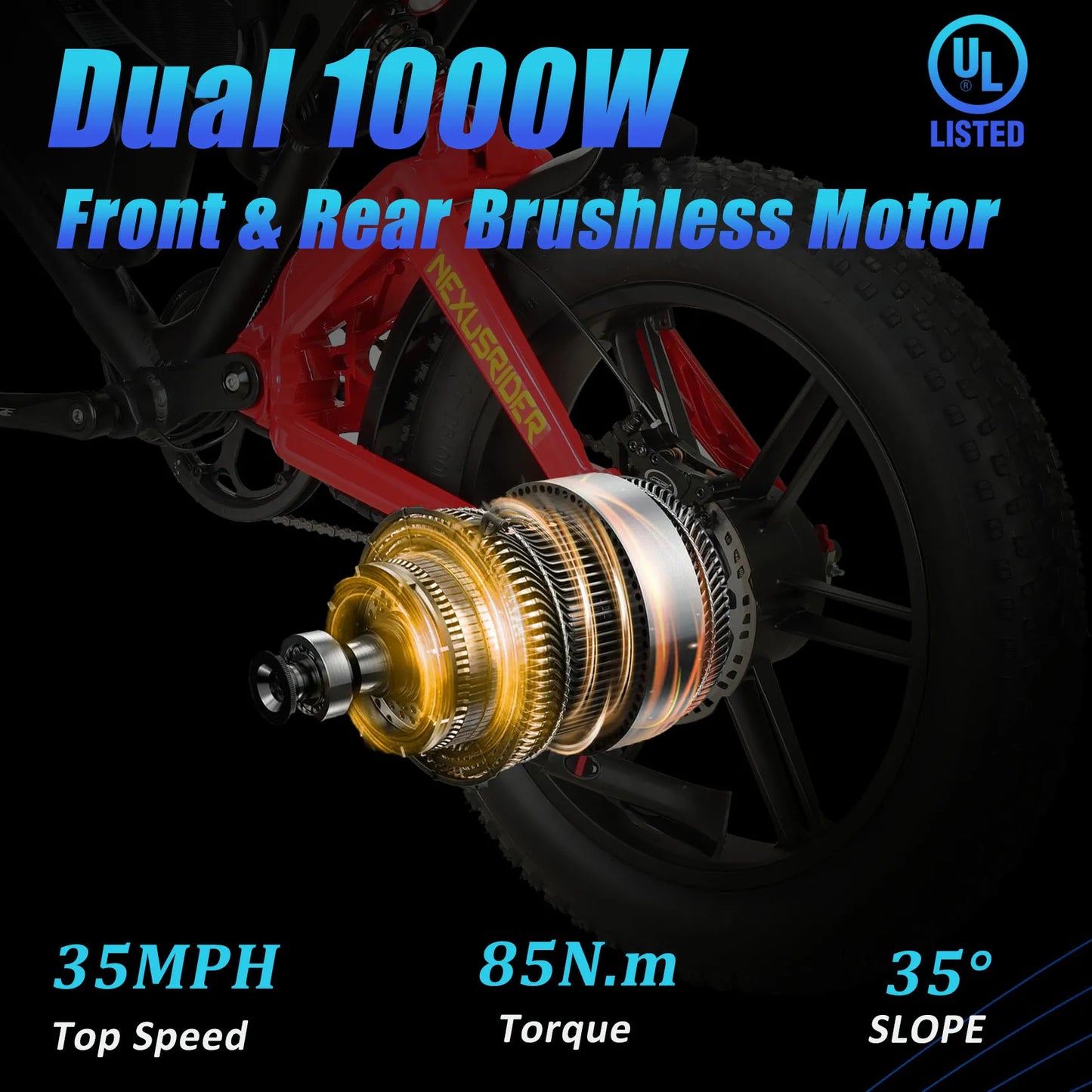 Electric Dirt Bike Dual 2000W Full Suspension