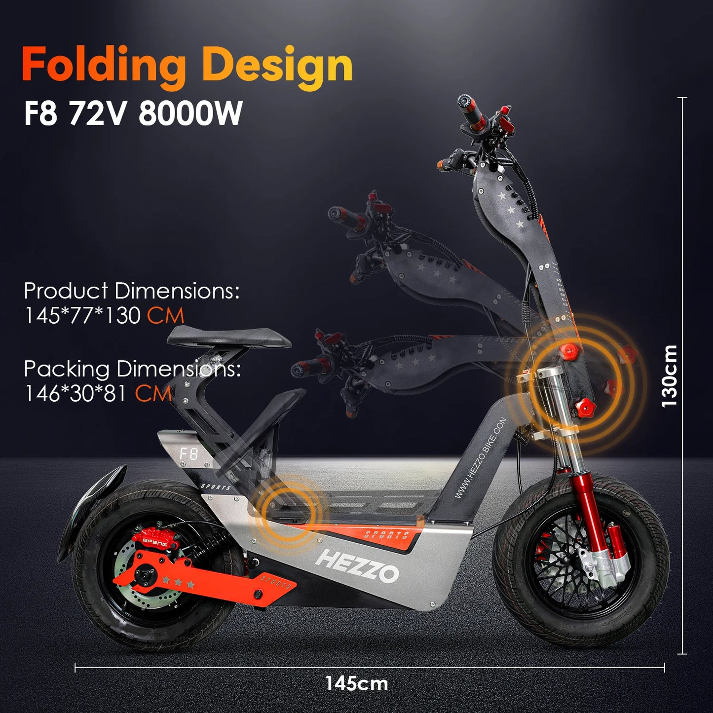 16 Inch Foldable Off-Road Electric Scooter