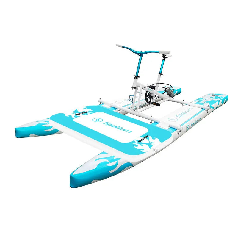Inflatable Floating Pedal Bicycle Boat