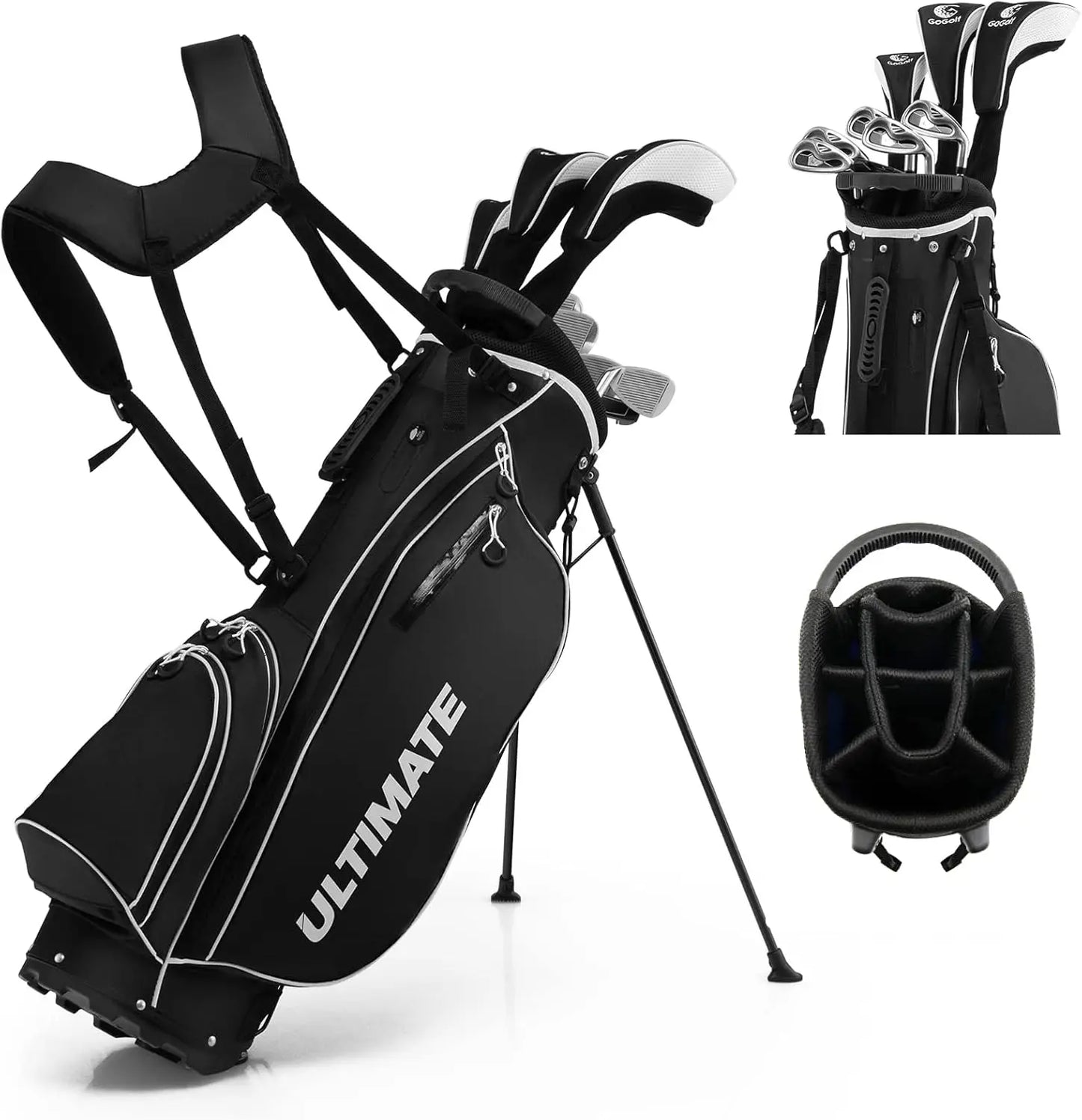 9/10 Piece Men's Complete Golf Clubs Set