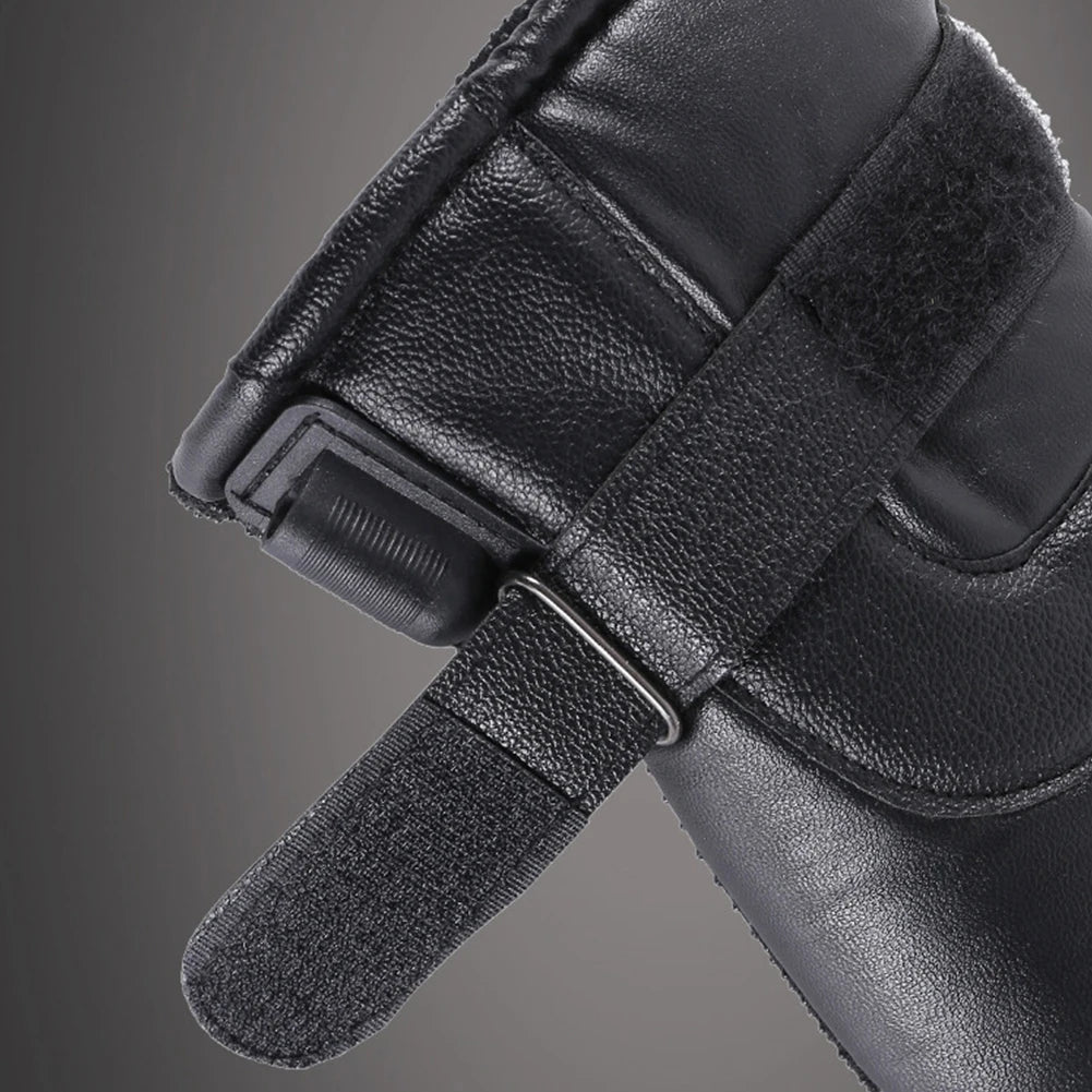 Leather Waterproof Electric Heating Gloves