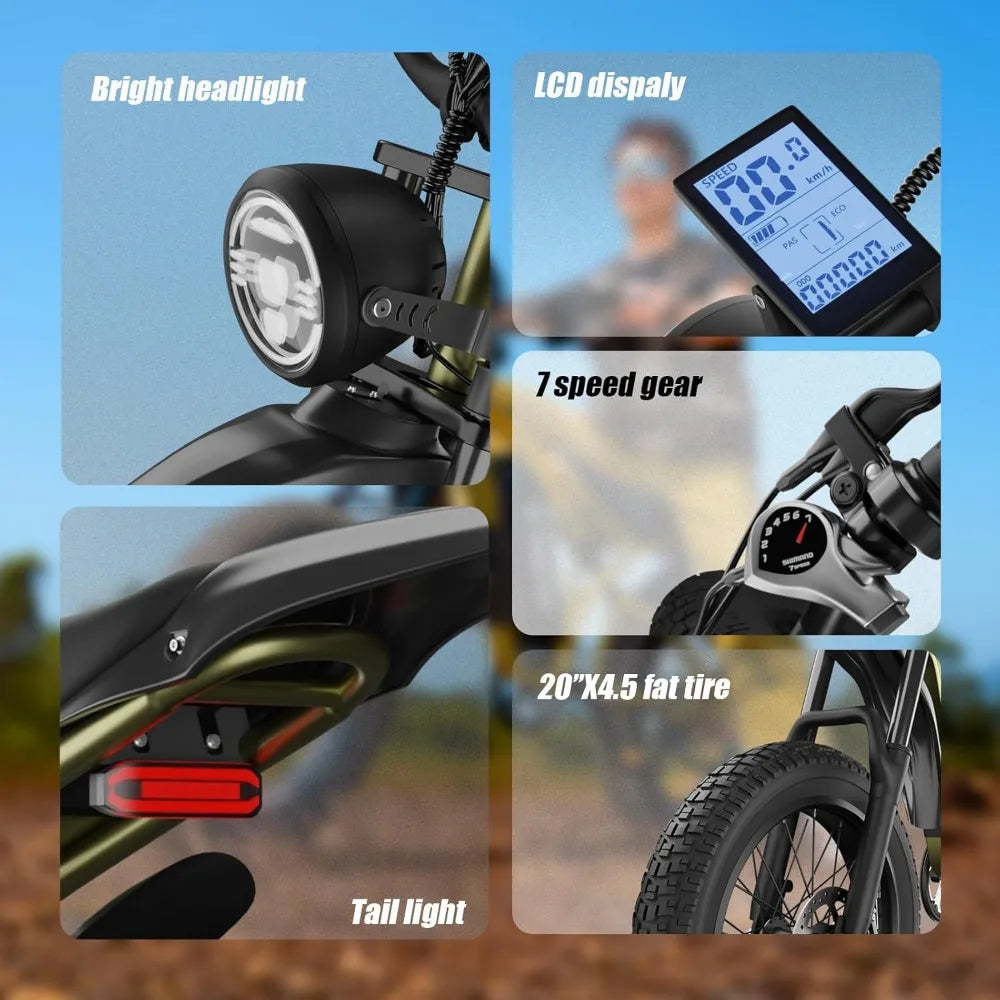 Electric Bike For Off-Road and City Riding