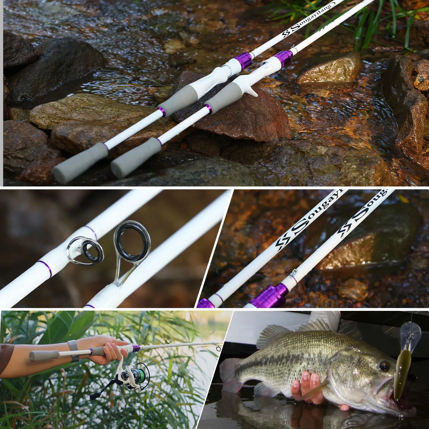 2 Section Travel Spinning Fishing Rod