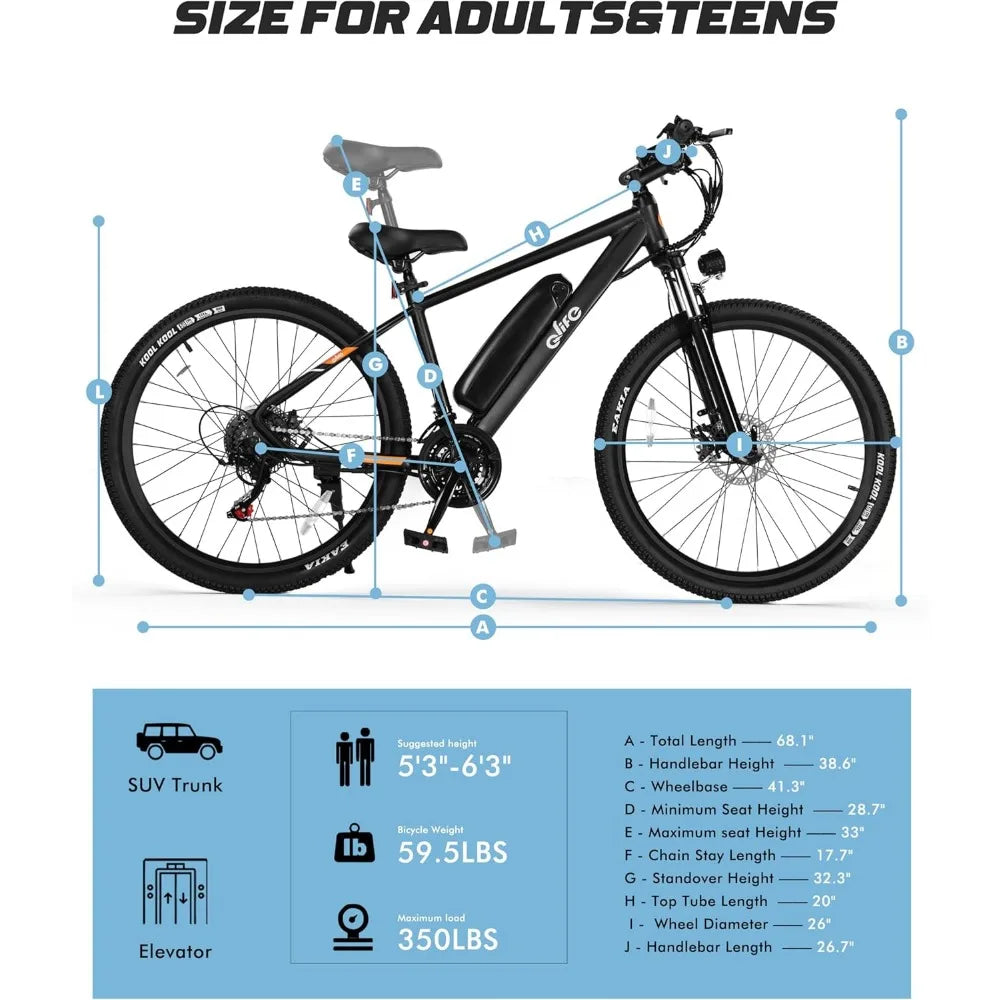 21 Speed Electric  Mountain Bike