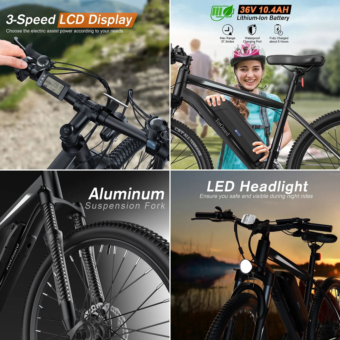 Electric Mountain Bike 20MPH