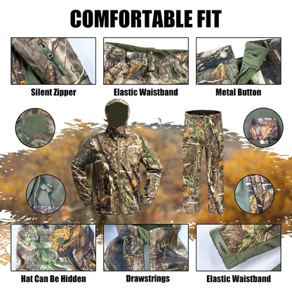 Multifunctional Hunting Clothes with Fleece Lining