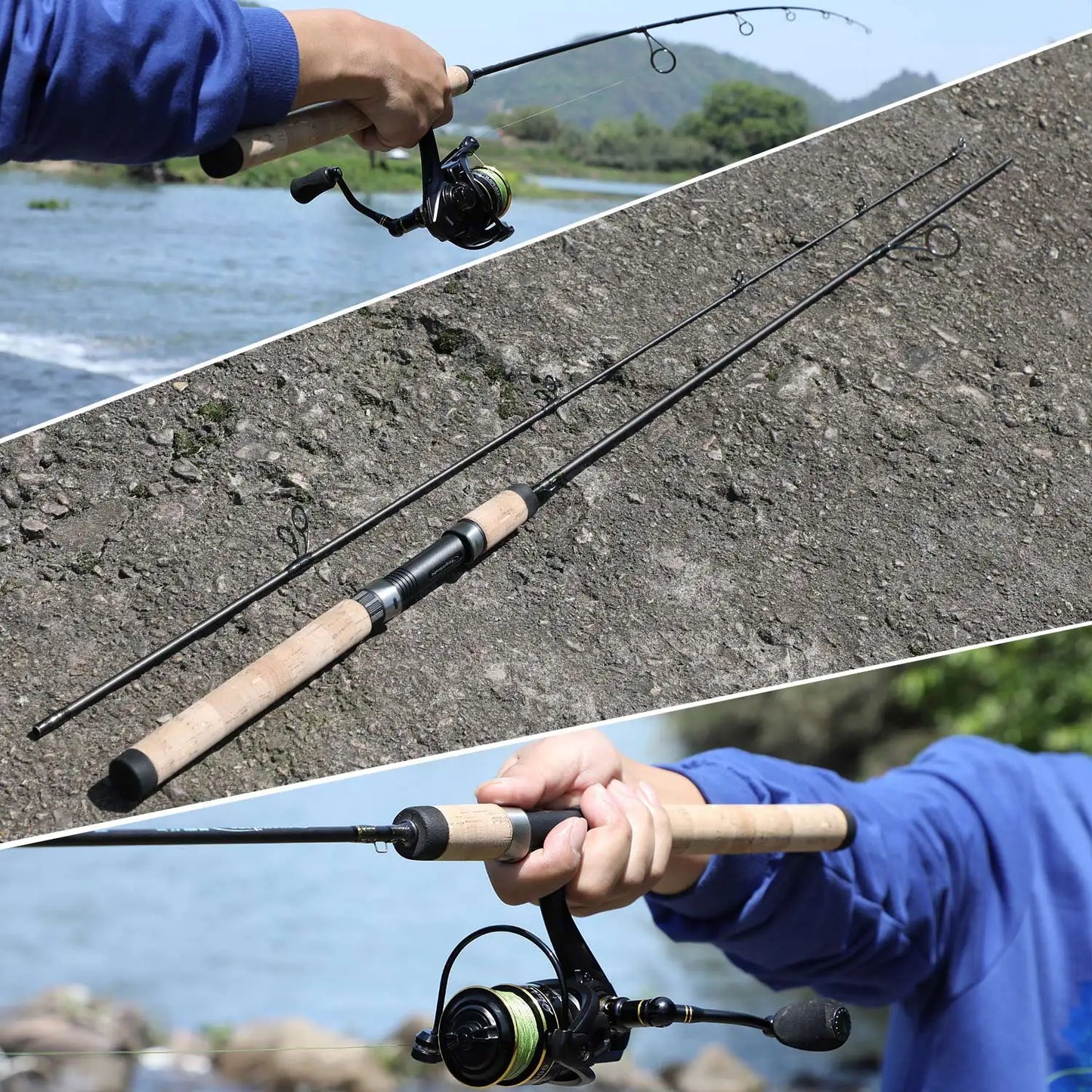 Ultralight Carbon Fiber Spinning/Casting Fishing Rod