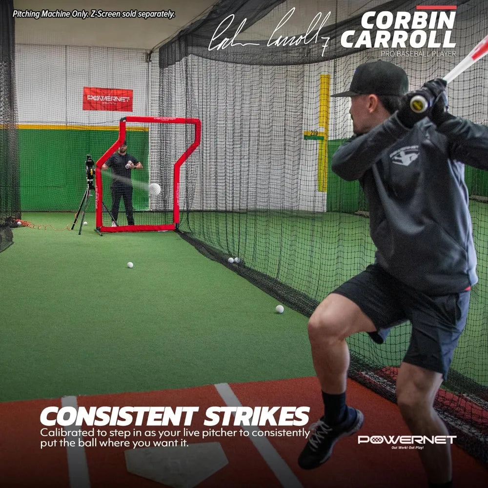 Variable Speed Baseball and Softball Pitching Machine