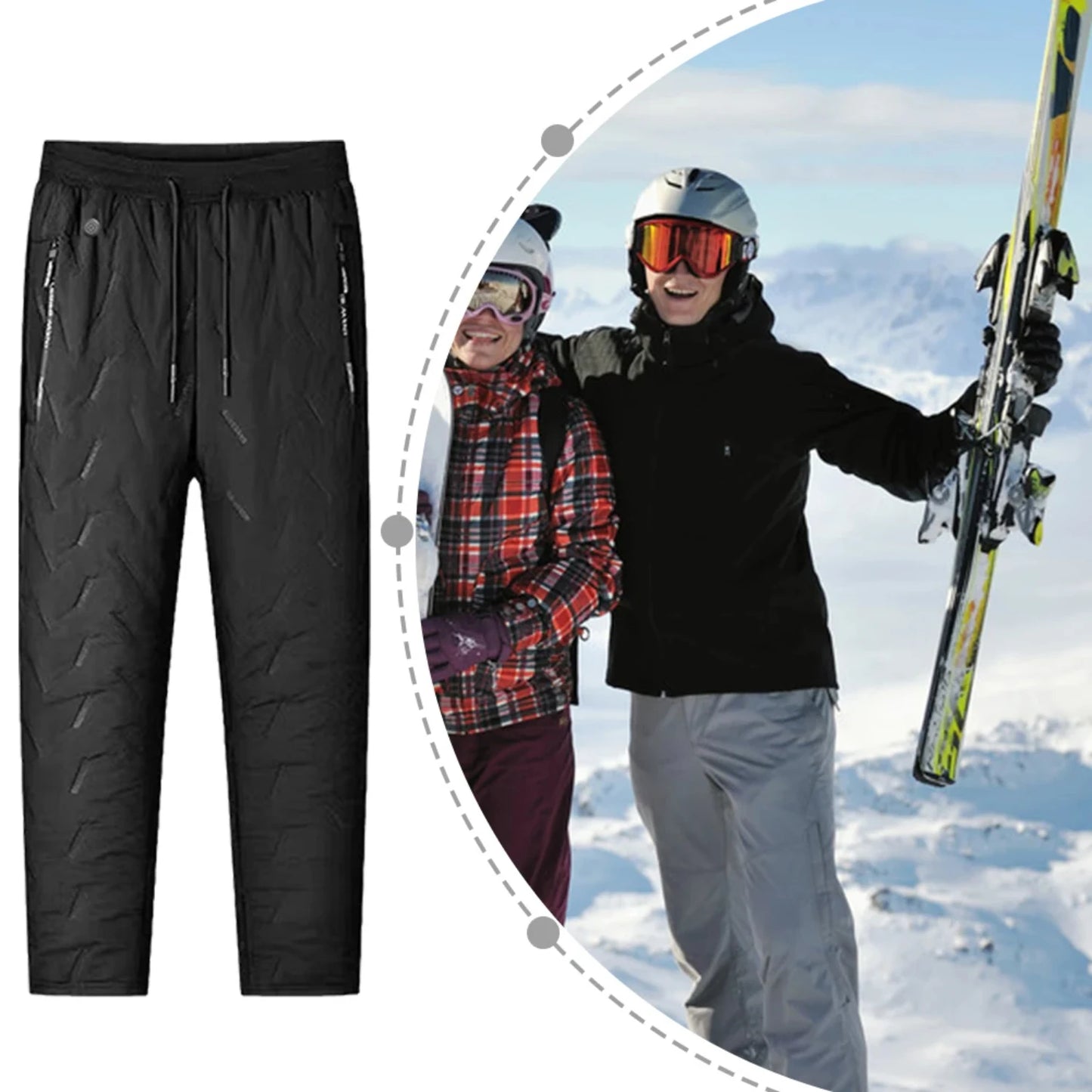 Unisex Heated Hiking Pants  With 10 Zones
