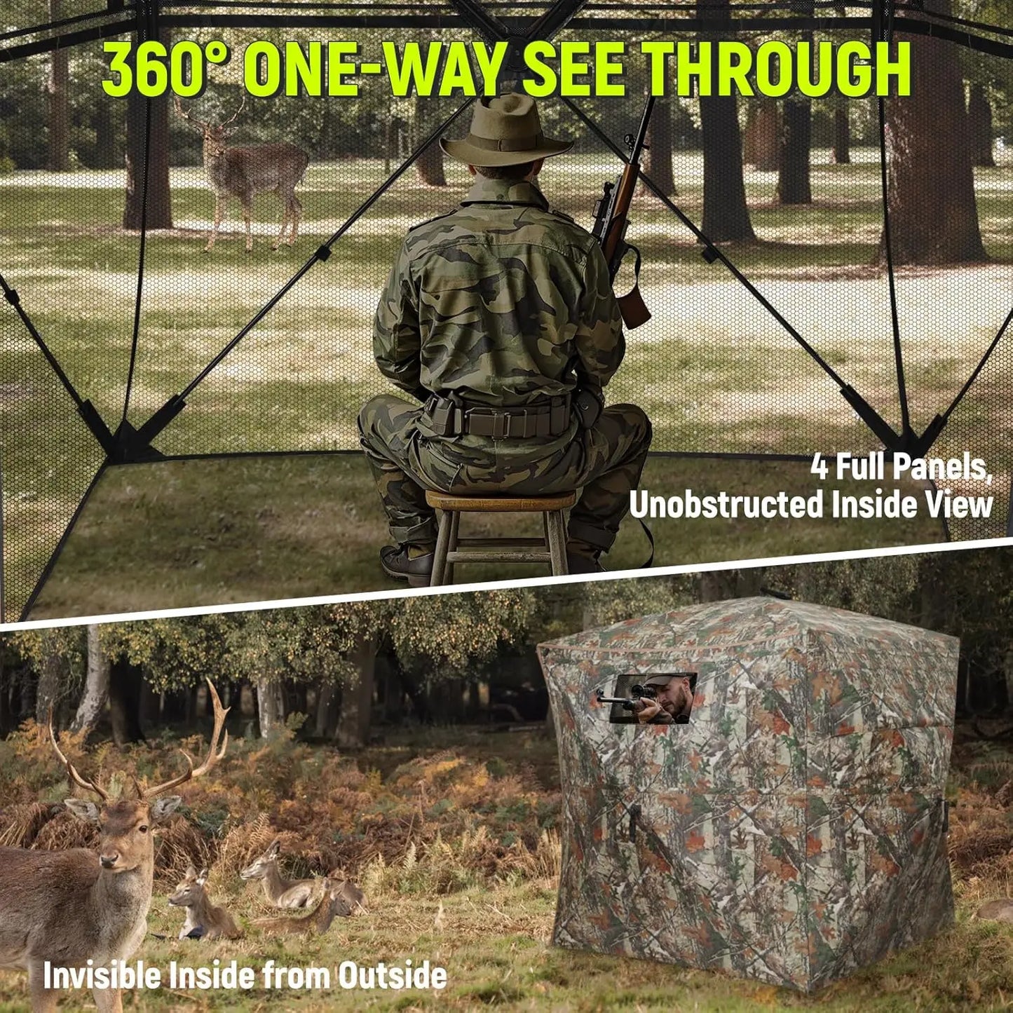 Pop Up Ground Blind with Carrying Bag