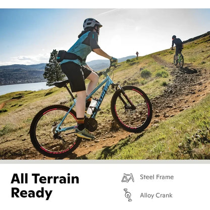 Aluminum and Steel Frame Mountain Bike