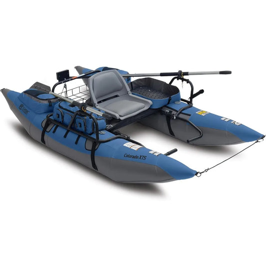 Pontoon Boat with Swivel Seat