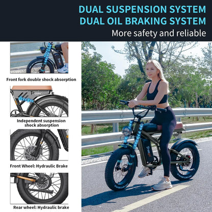 1000w E Motorcycle With Fat tires