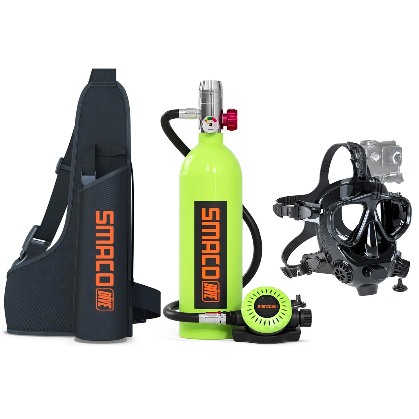 1L Diving Tank Set Mini Oxygen Cylinder