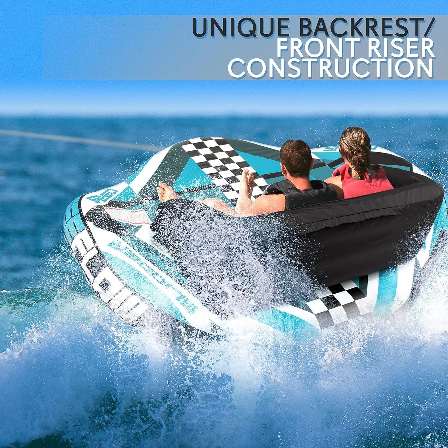 Heavy-Duty Inflatable Towable Tube for Watersports