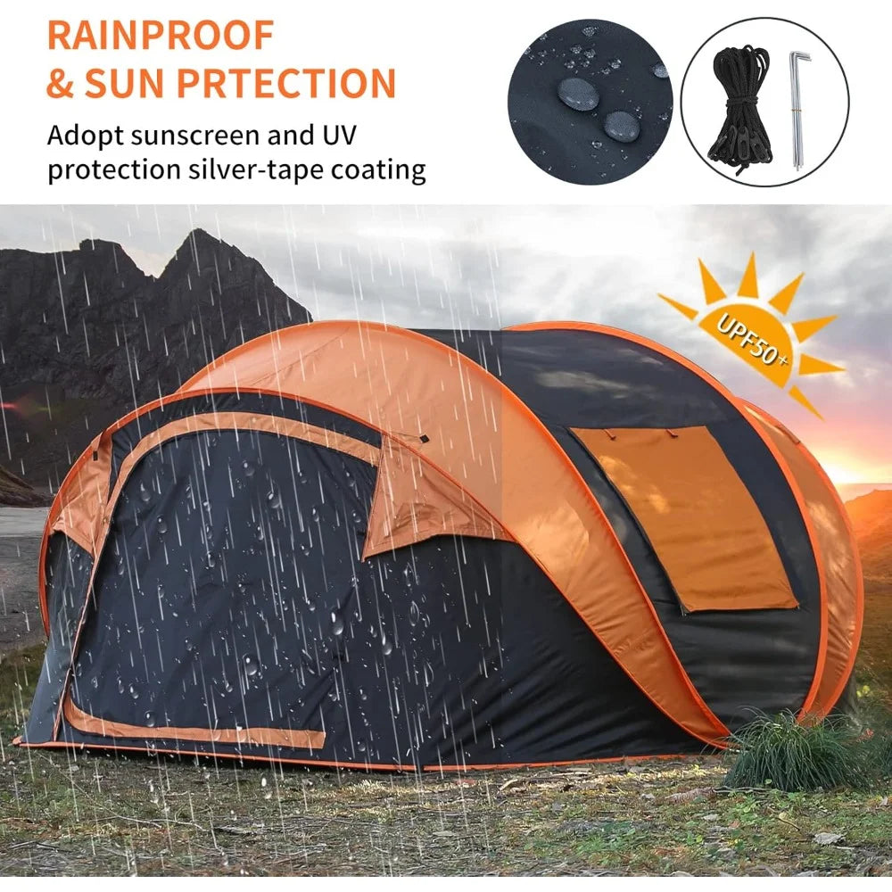 Instant Pop Up Water Resistant Camping Tent