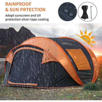 Instant Pop Up Water Resistant Camping Tent