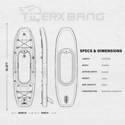 Inflatable Kayak with Detachable Seat