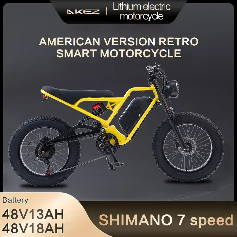 Electric Moped Style Motorcycle