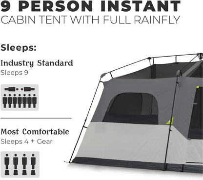 Multi Room Tent for Family with Full Rainfly