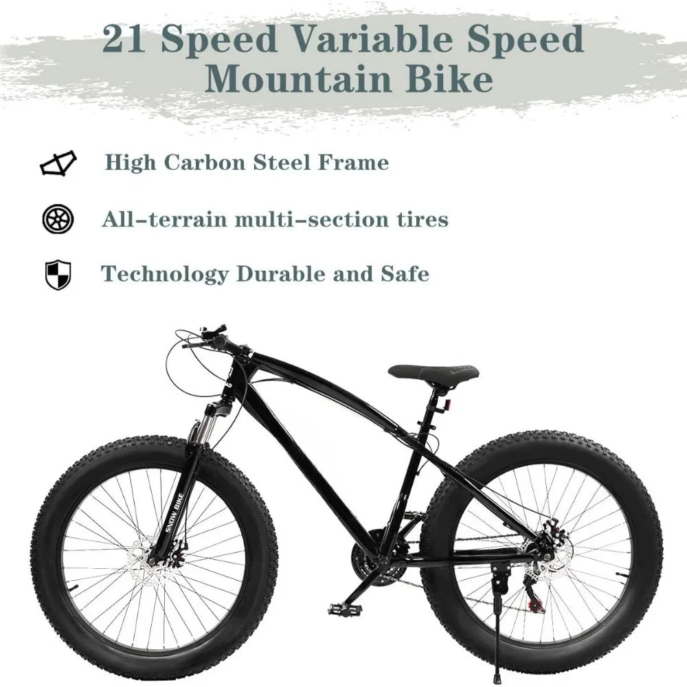 26-inch Fat Tire Mountain Bike