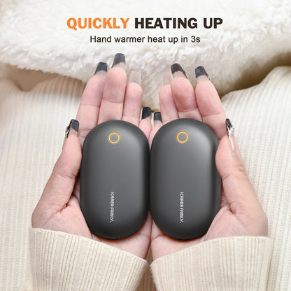 2 Rechargeable Instant Heating Pocket Hand Warmers