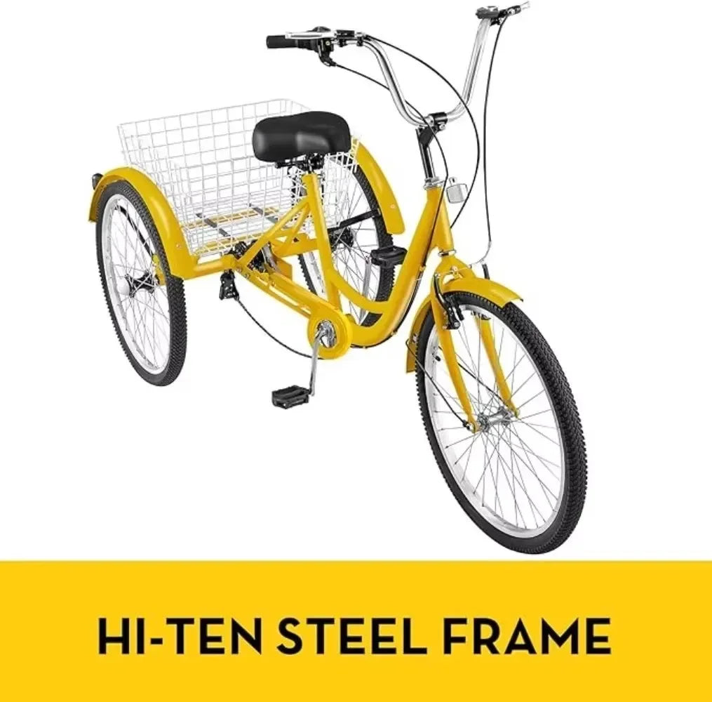 Adult Tricycle Basket Cruiser