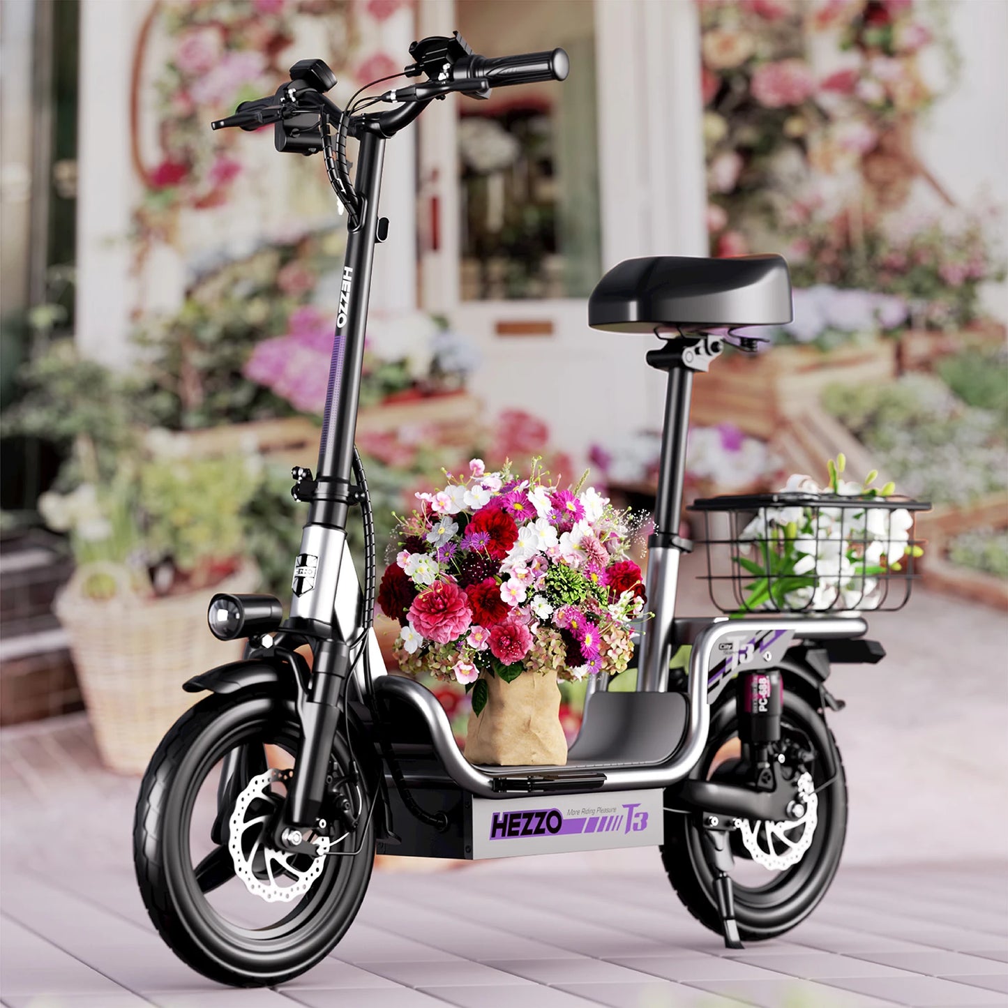 500W Powerful Electric Scooter With Seat