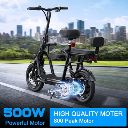 Electric Scooter with Double Seat