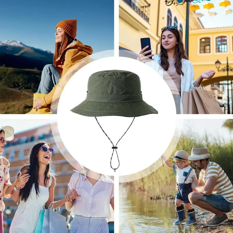 Folding Bucket Hat For Fishing Hiking