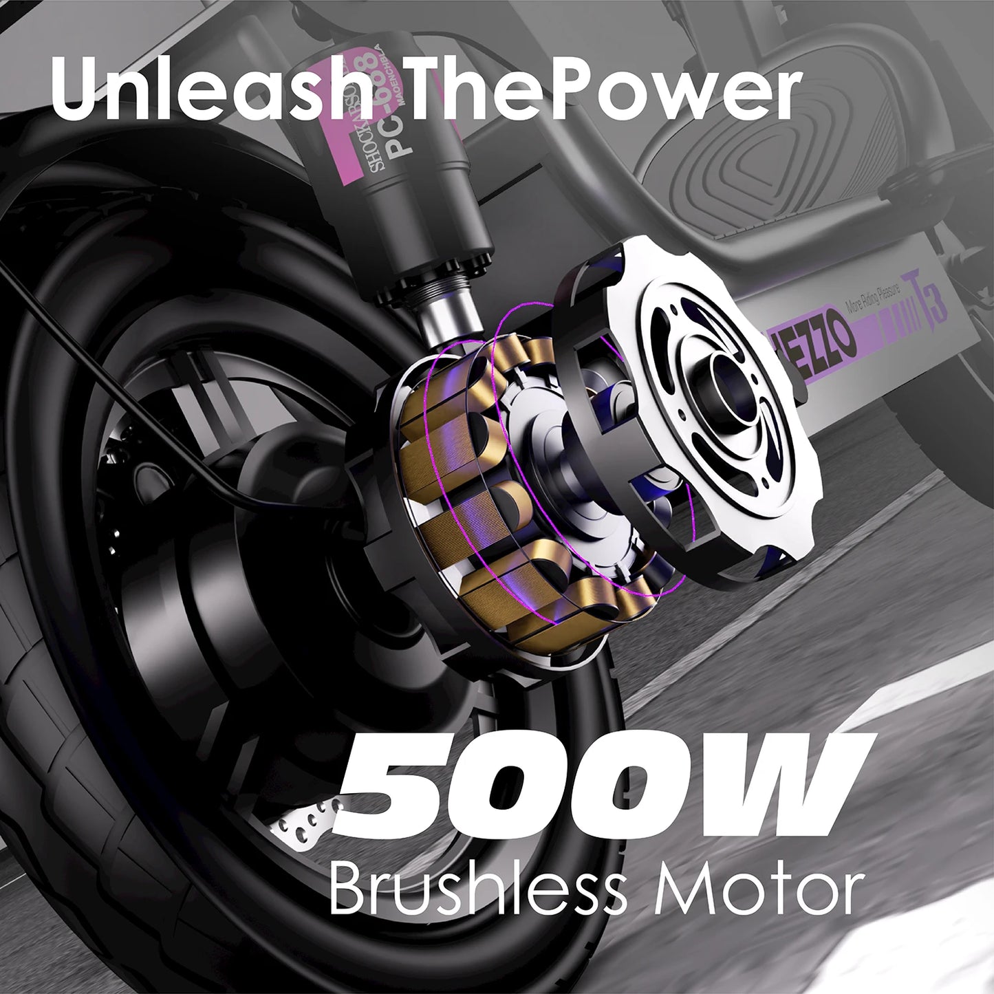 500W Powerful Electric Scooter With Seat