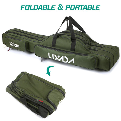 Folding Rod Carry Case Fishing Storage Bag