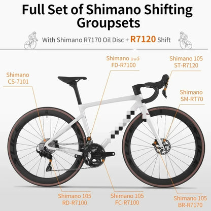 Lightweight Carbon Road Racing Bike