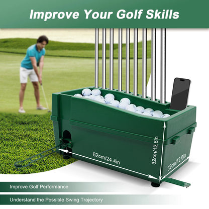 Automatic Golf Tee Machine W/Cue Holder