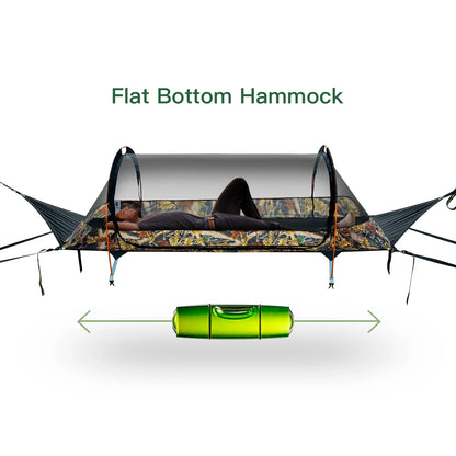 Portable Lightweight Mosquito Hammock with Tree Straps