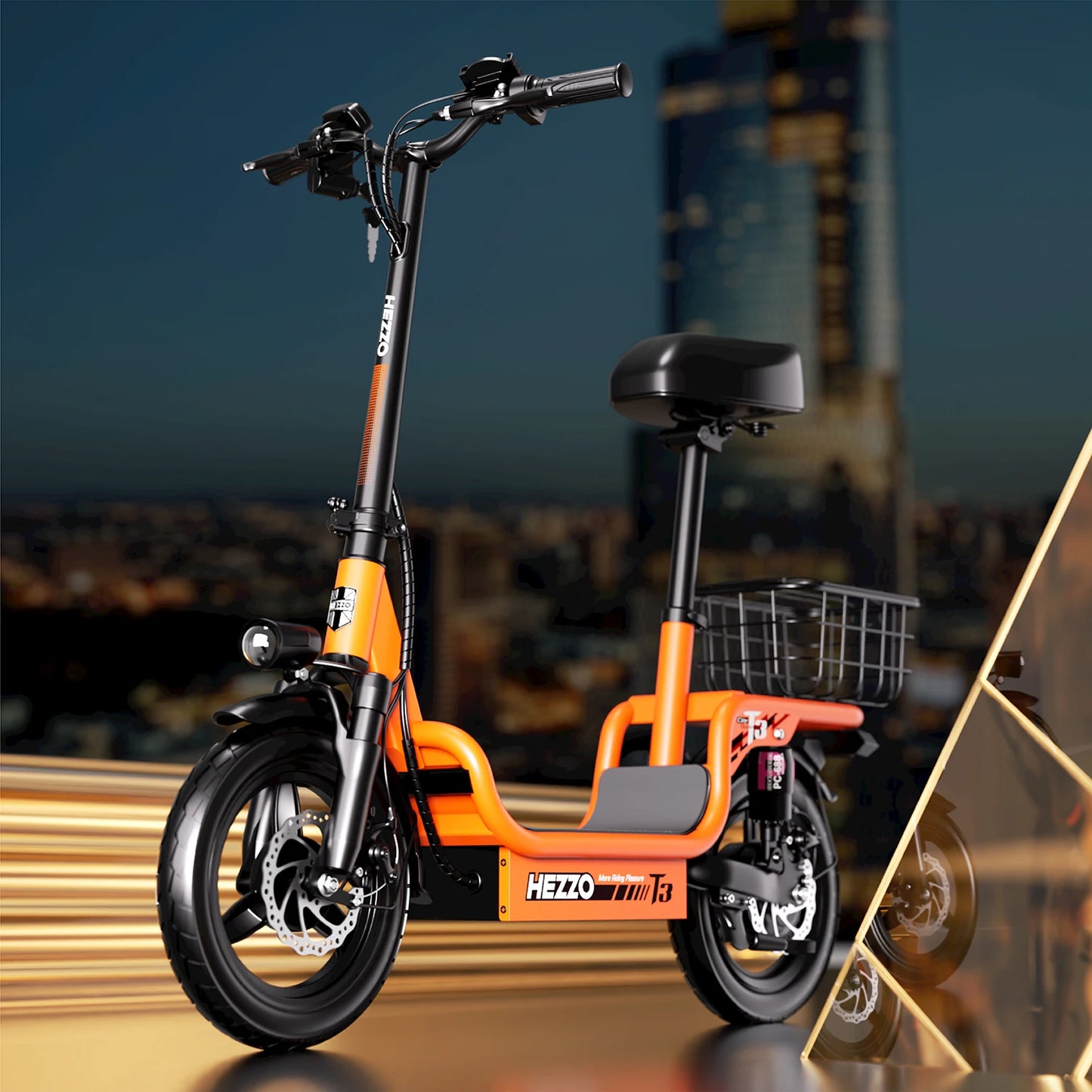 500W Powerful Electric Scooter With Seat