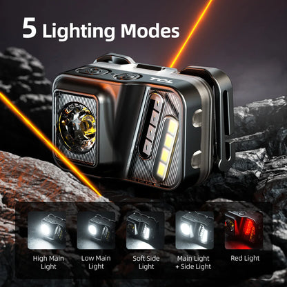 Head Light with White Red Light