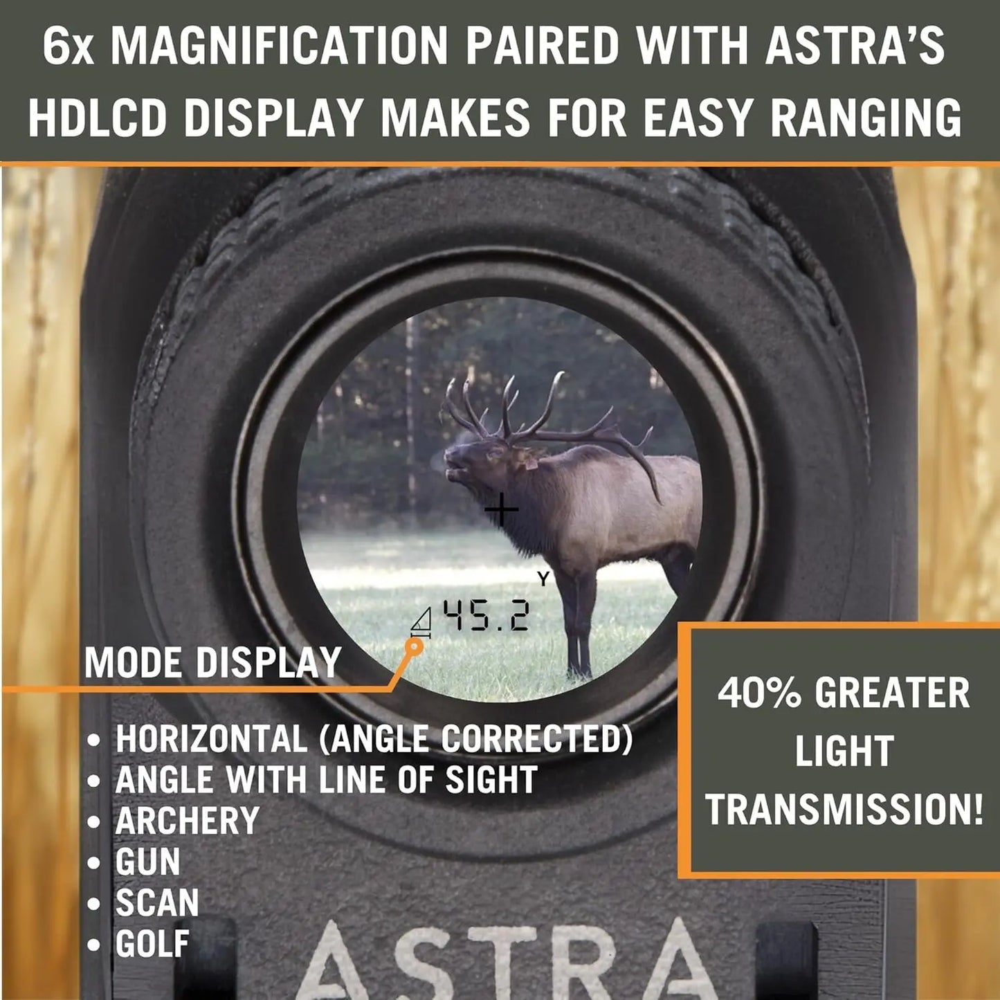 Laser Rangefinder For Hunting, Shooting And Golfing