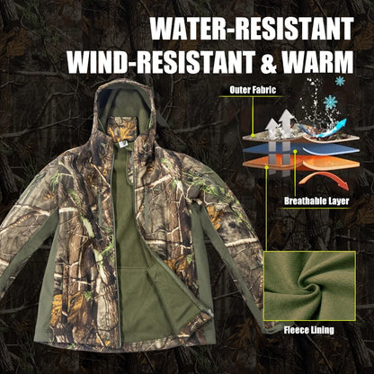 Multifunctional Hunting Clothes with Fleece Lining