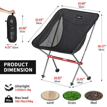 Ultralight Folding Picnic, Beach, Fishing Chair