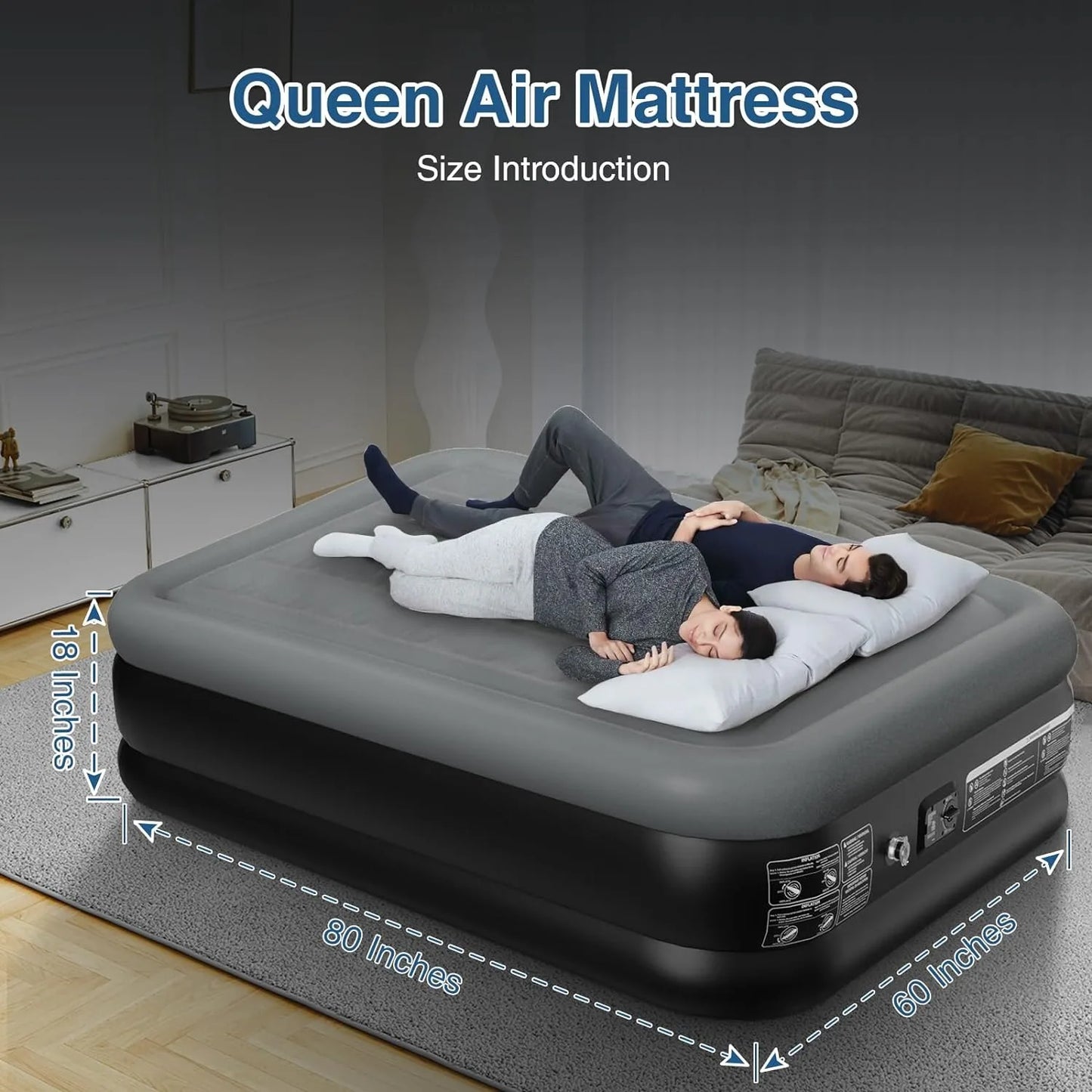 Queen Air Mattress with Built in Pump