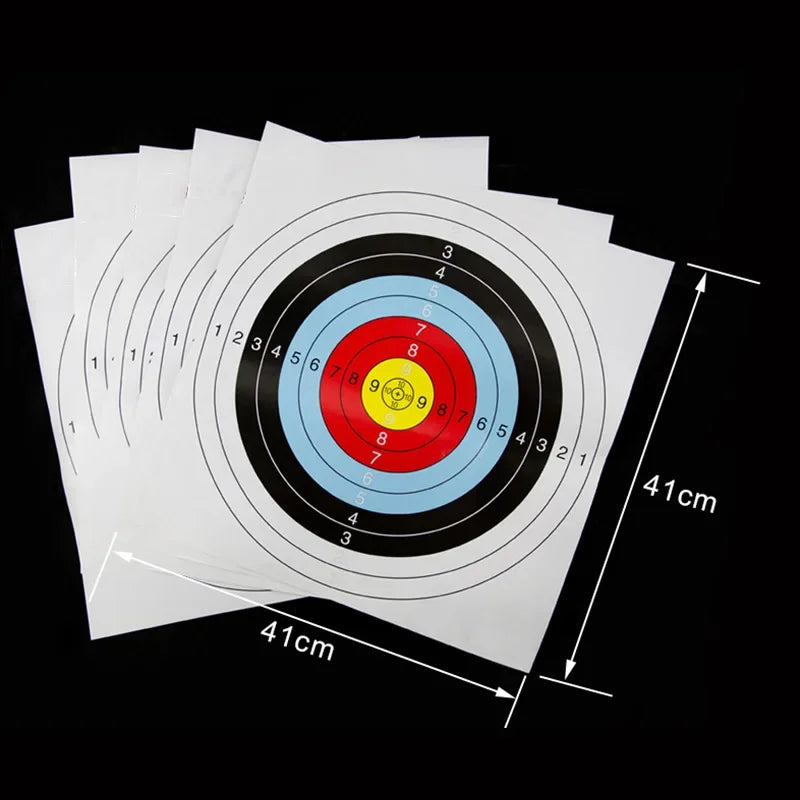 10 40x40cm Practice Archery Paper Targets