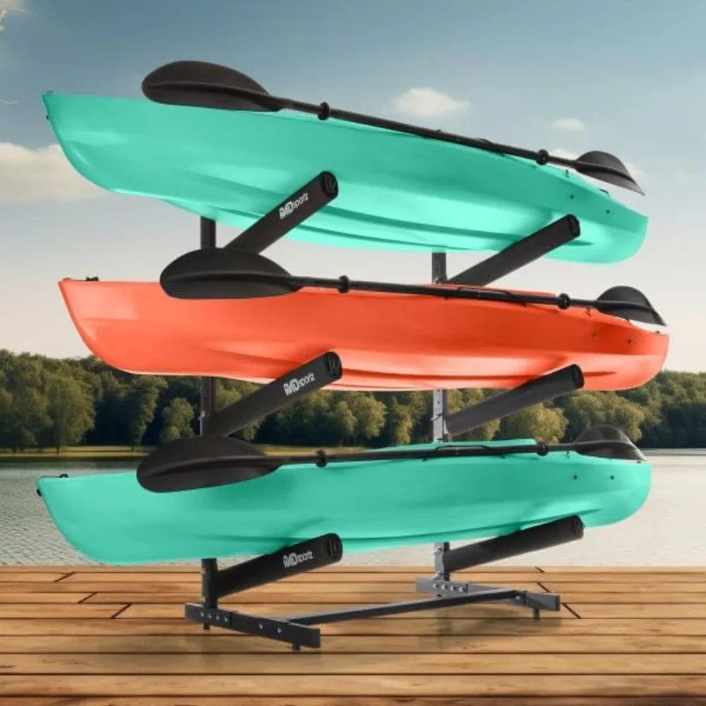 Freestanding Kayak Stand with Padded Arms