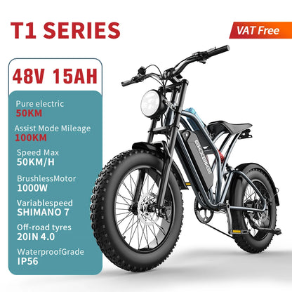 Fat Tire Electric Mountain Bike