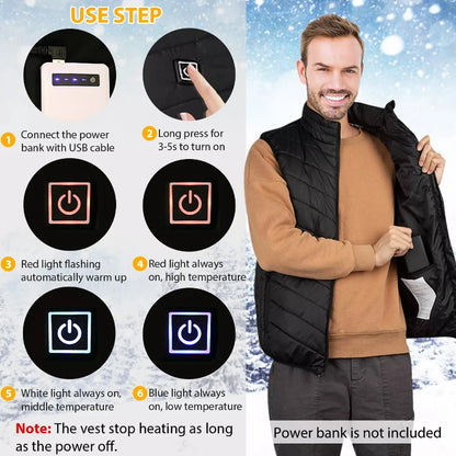 9 Area Self Heating Vest Jacket