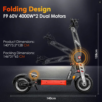 Fat Tire Off Road 8000w Electric Scooter