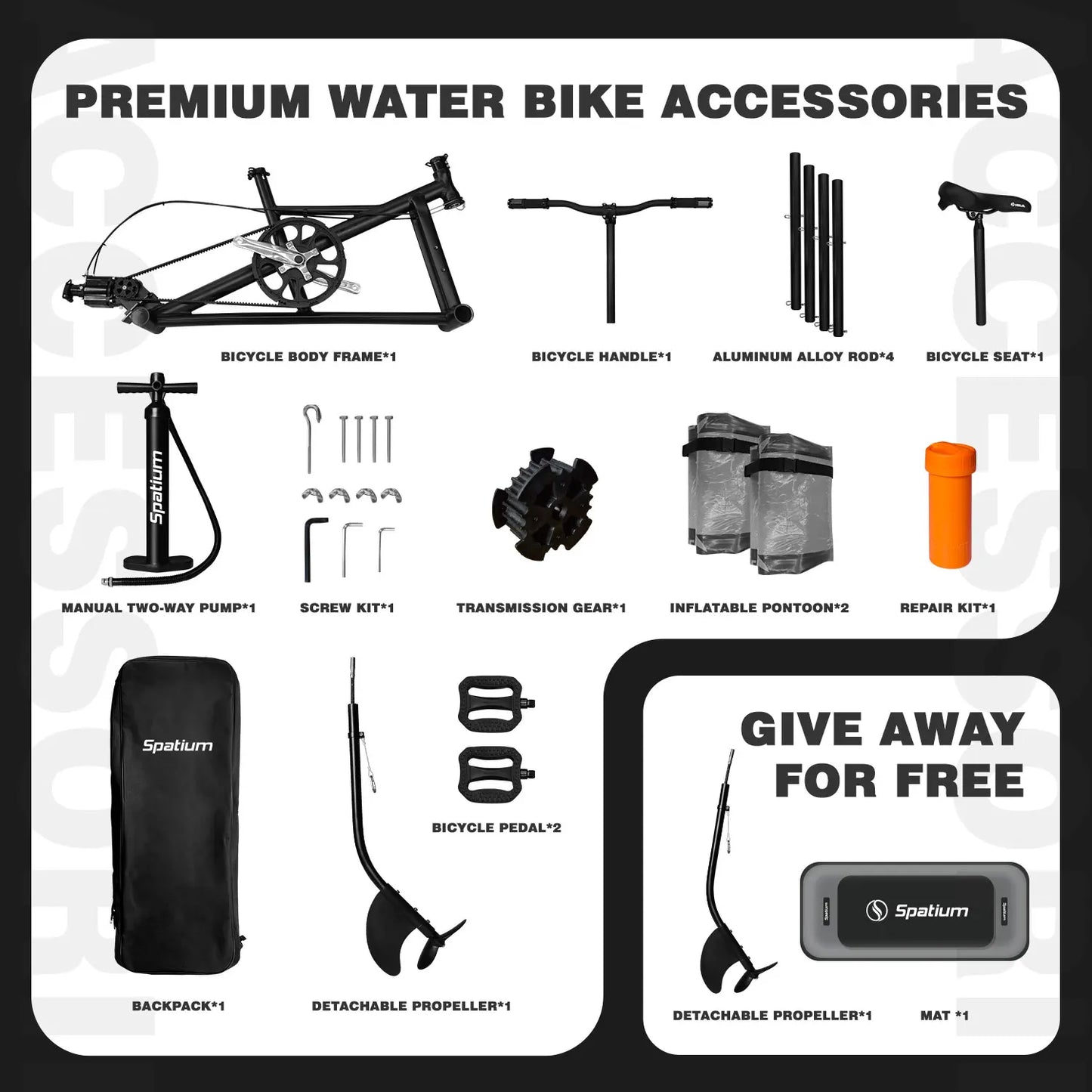 Portable Inflatable Fishing Water Bike