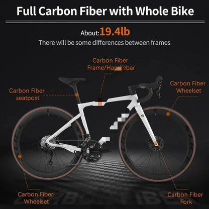 Lightweight Carbon Road Racing Bike
